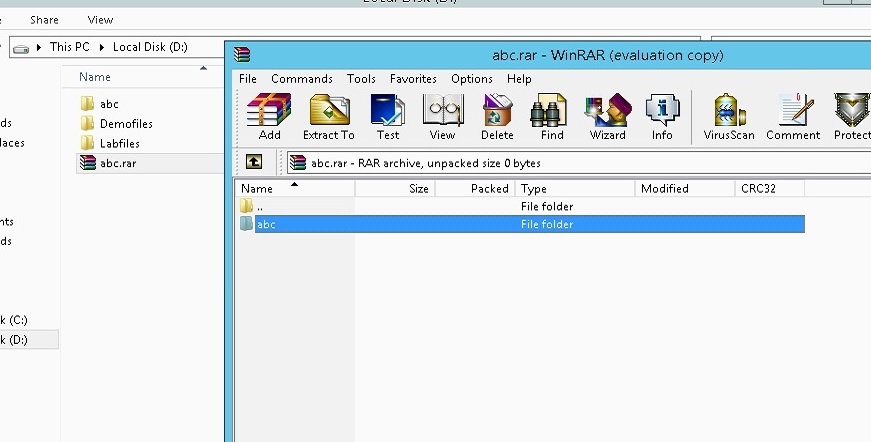 compress the files of a folder using SSIS package winrar