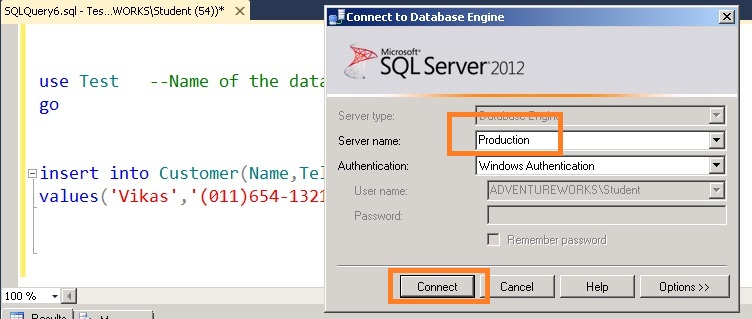 switch between different SQL Servers within a query window in SSMS 3
