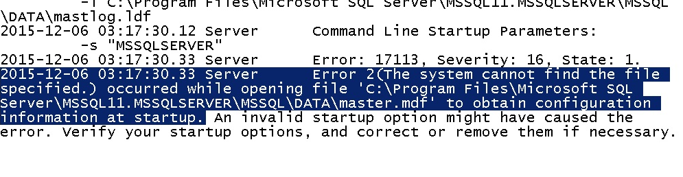 SQL Server : The request failed or the service did not respond in a timely fashion.Consult the event log or other application error logs for details 